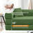 78.7" King-Size Futon Bed Corduroy Convertible Sleeper Sofa Floor Futon Couch With 2 Pillows - No Assembly Required-1194771798-1191607240