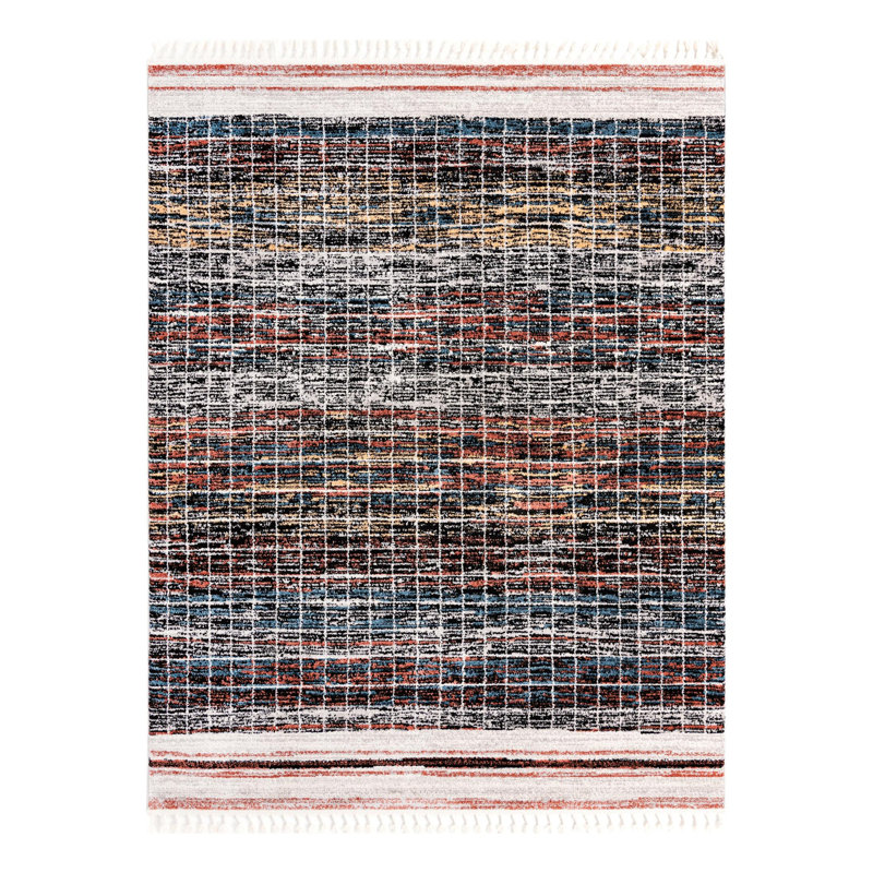 Tapis Bungalow Rose Oliver Joriann, Rectangle 7 pi 10 po x 10 pi