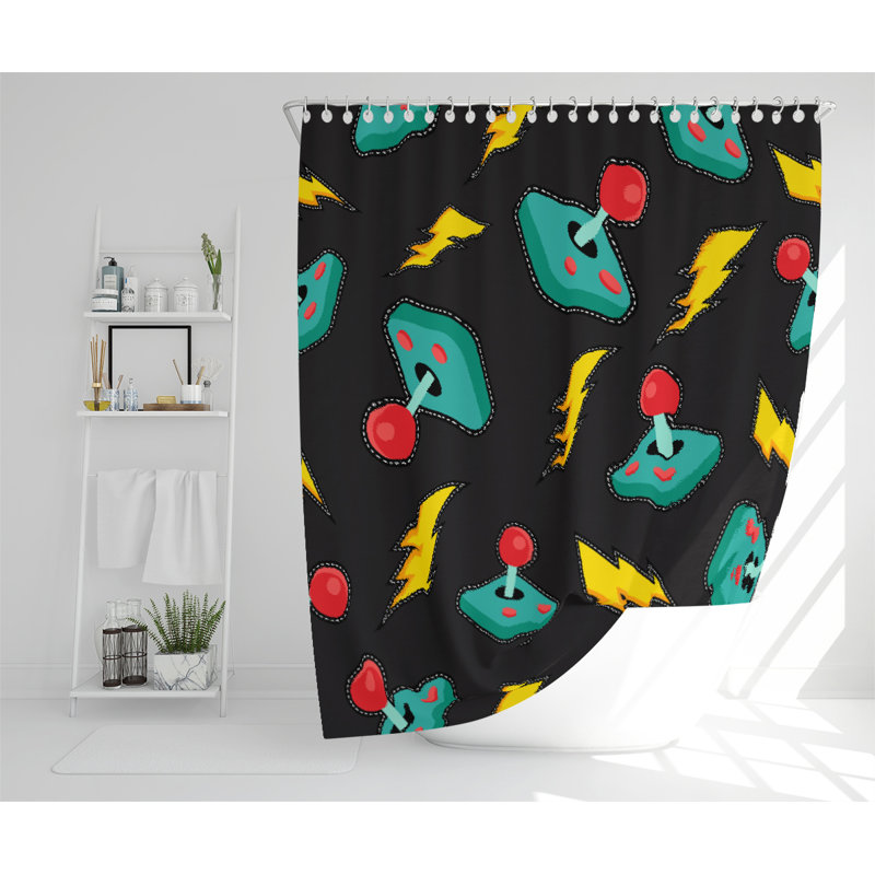 Smythe Polyester Shower Curtain Set