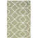 Rodgers Hand Woven Flat Weave Wool/Cotton Geometric Rug in Sage/Ivory