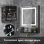 Armoire à pharmacie avec miroir et 3 tablettes réglables Altfried-466858198