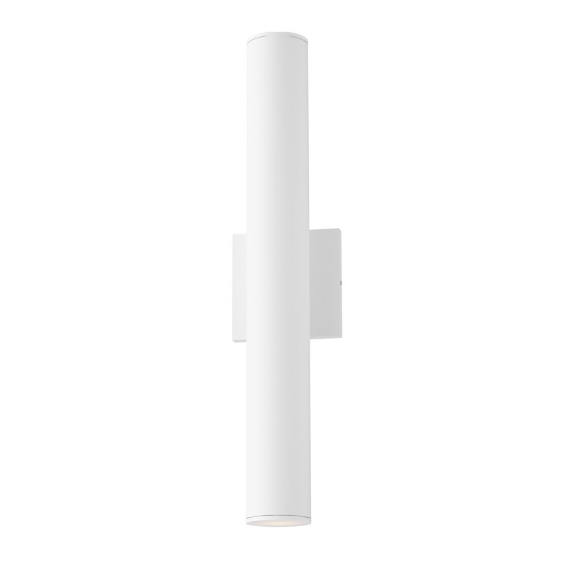 Calibro-Outdoor Wall Mount, 19.75" H x 2.5" W x 3.25" D, White