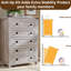 Commode en bois Farmhouse - 5 tiroirs, rangement polyvalent-1949846590