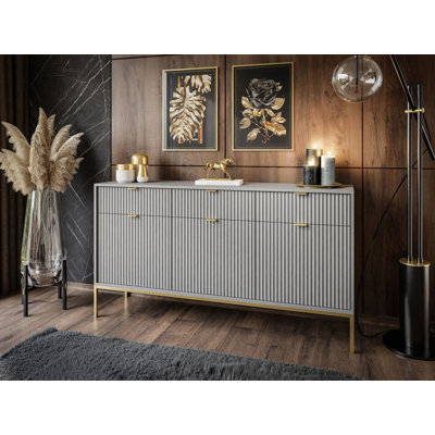 Aliyani 154cm W 3 - Drawer Chest of Drawers