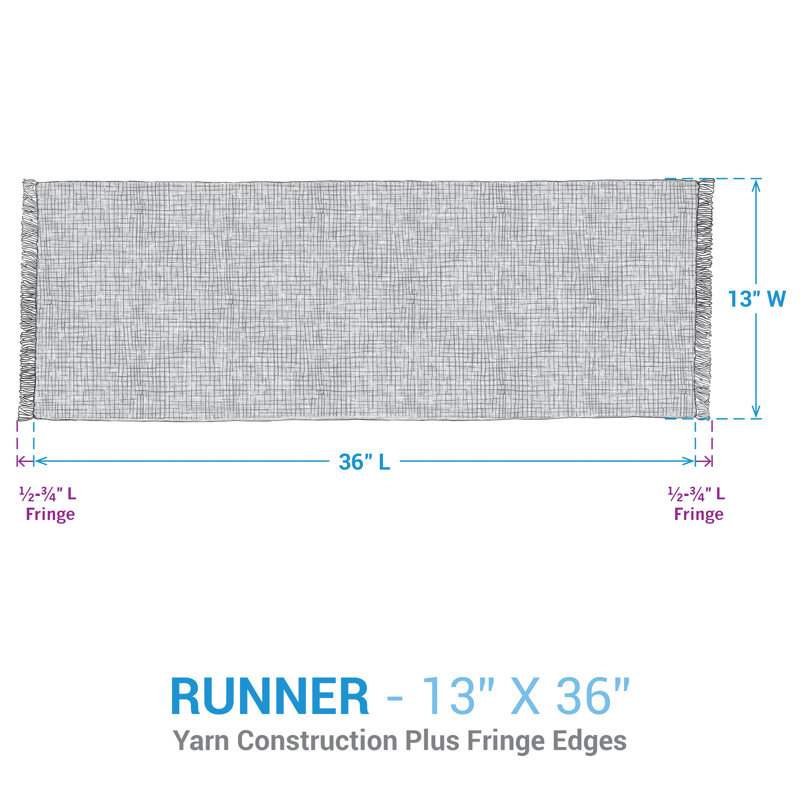  Chemin de table Winter's Night Tartan 13 po x 36 po, L 36 po x l 13 po