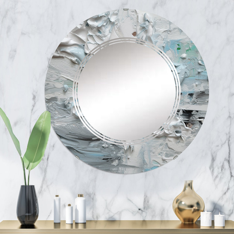 Miroir mural rond Taoualt, 32 po x 32 po
