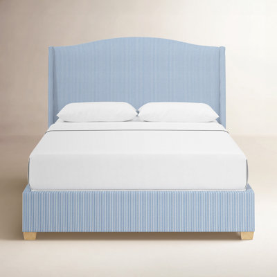 Allis Cotton Wingback Bed