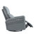 Power Swivel Rocker Recliner Chair For Adults, 270° Swivel Rocking Recliner Chair,Electric Small Recliners For Small Spaces, Single Sofa Recliner For Living Room, Bedroom,RV (Blue-Gray+270° Swivel)