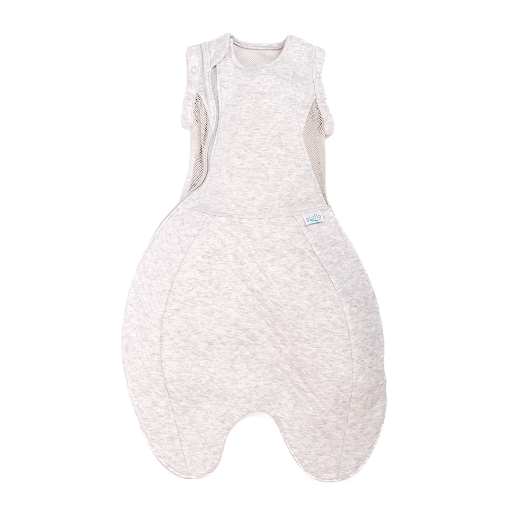 Purflo Swaddle To Sleep Bag, 2.5 Tog, 0-4 M All Seasons - Minimal Grey - Image 3