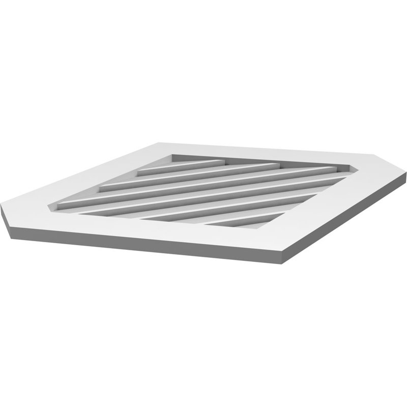 Pente verticale verticale en uréthane 8 pi, 1" H x 34" W x 28" L
