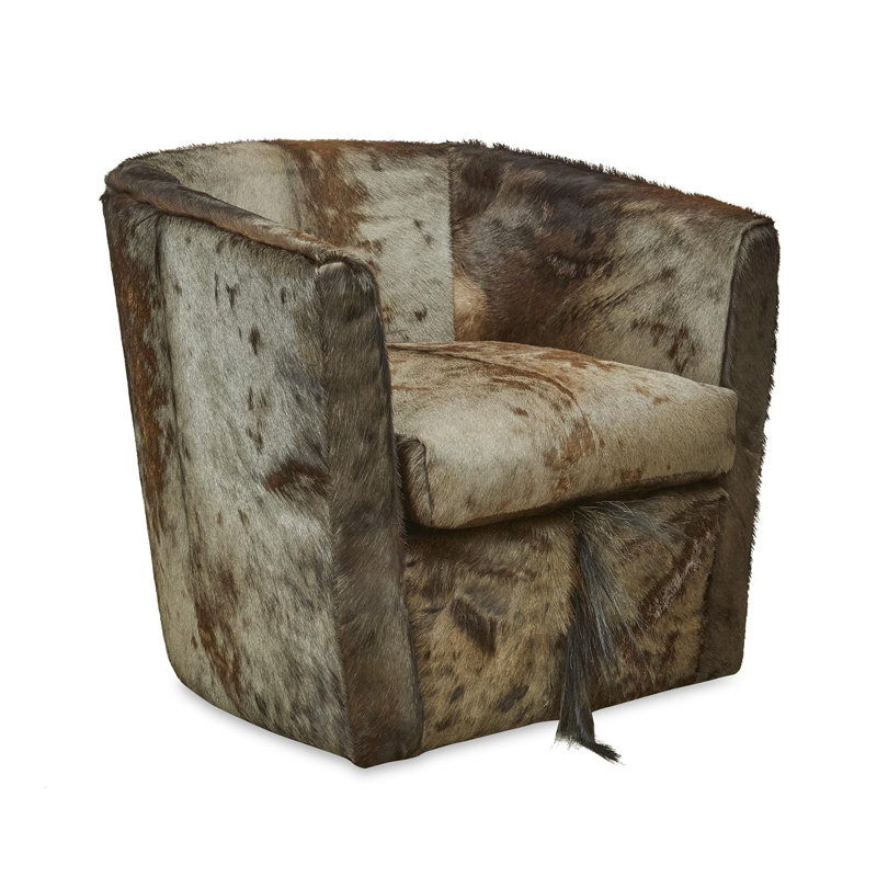 Genuine Wildebeest Hide Club Chair