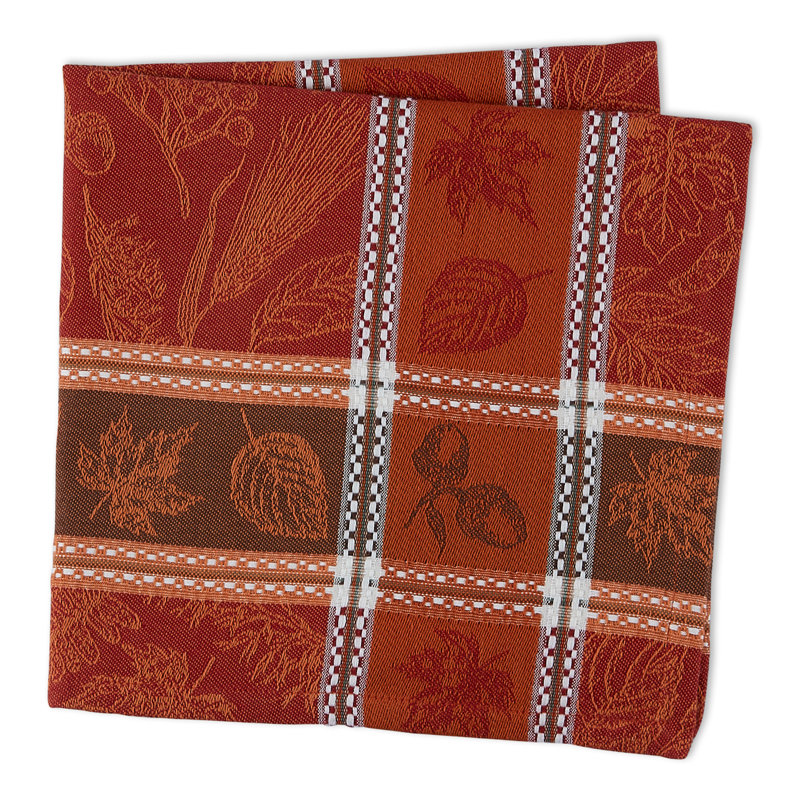 Serviette en coton 20" harvest botanique jacquard Trombley