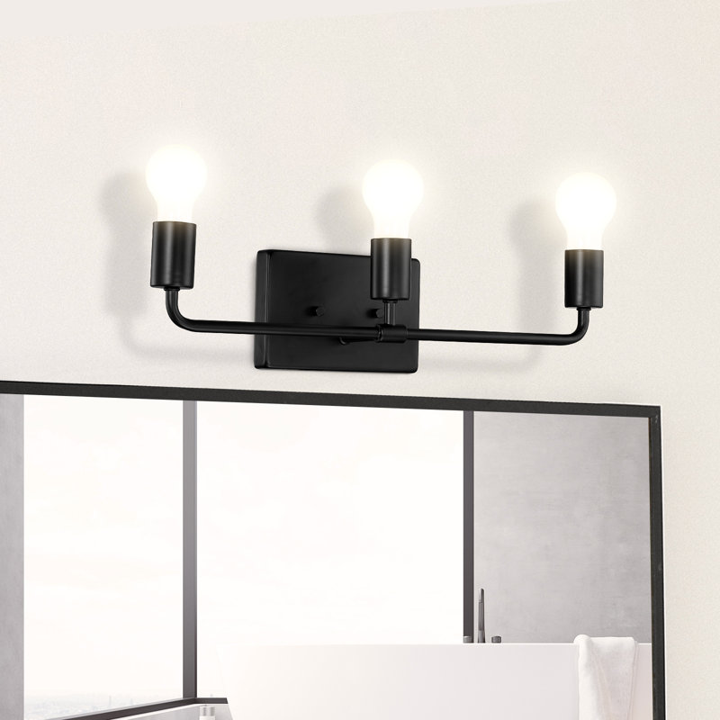 Luminaire pour meuble-lavabo Kreios VRG-3L, Noir