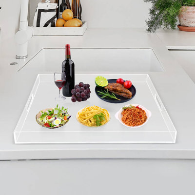 Plateau de service acrylique