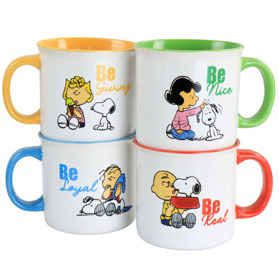 Ensemble de grandes tasses en grès 4 pièces en grès 4 pièces