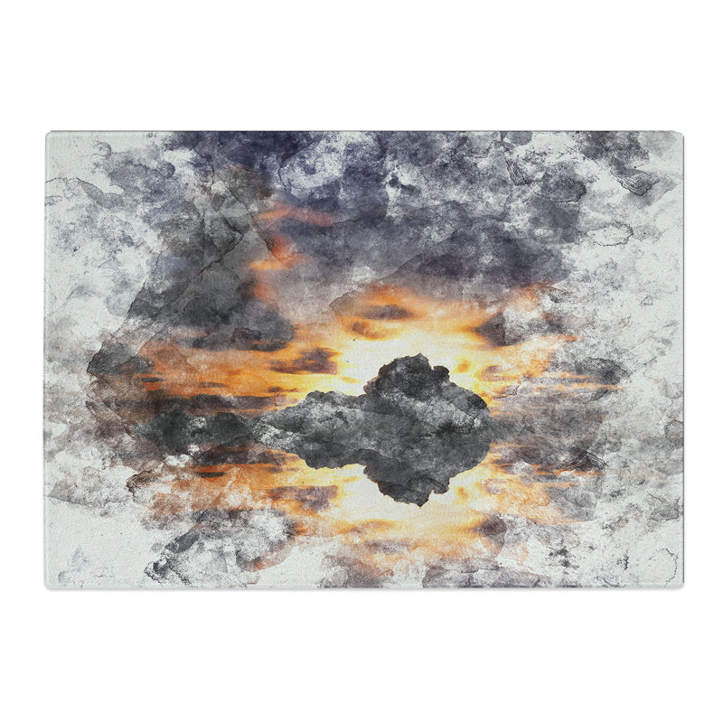 Tempered Glass Stars Above Big Sur in California Chopping Board, 20 cm x 28.5 cm