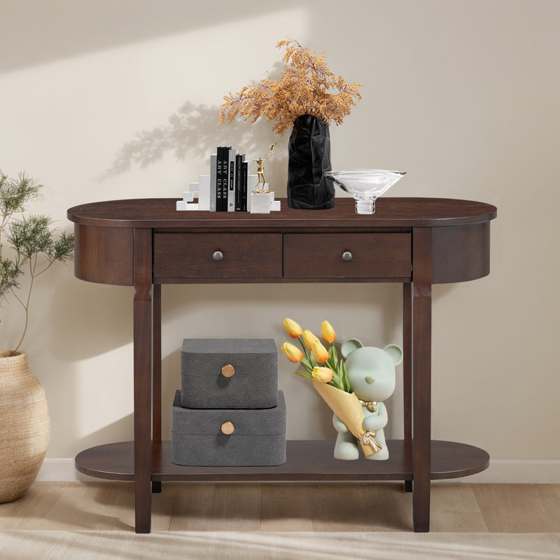 Console avec design incurvé, Espresso