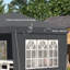 Outsunny 3 x 6m Garden Pop Up Gazebo Height Adjustable with Sidewalls-139925485