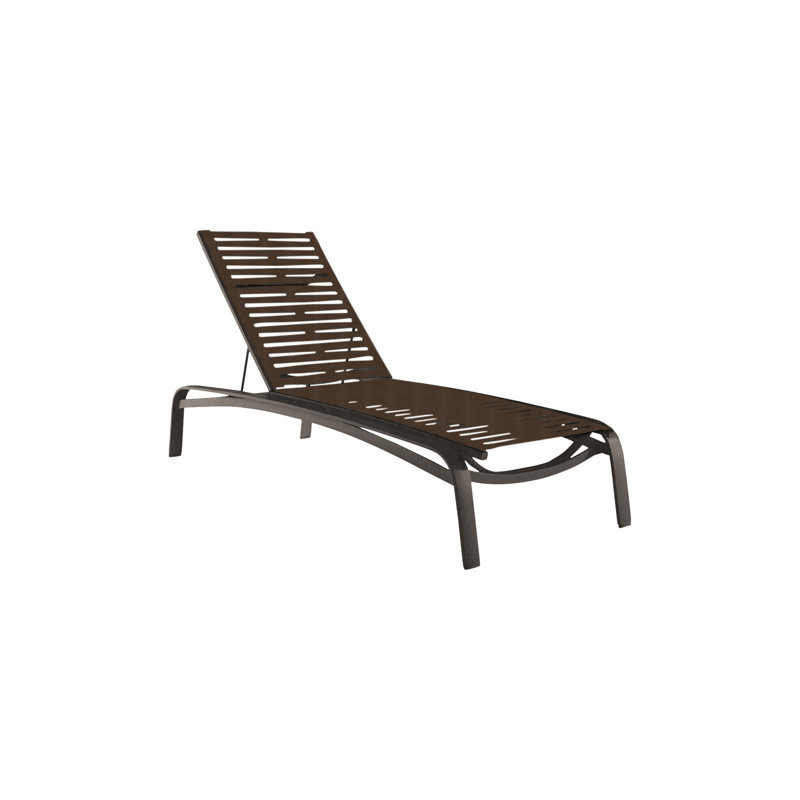 Laguna Beach EZ Span™ Outdoor Rust-Resistant Metal Chaise Lounge, Greco, Graphite