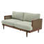 Canapé de style moderne Mid-Century rembourré de 72 po avec accoudoirs en rotin et structure en bois d'hévéa Dayton-1348407495-1368463580