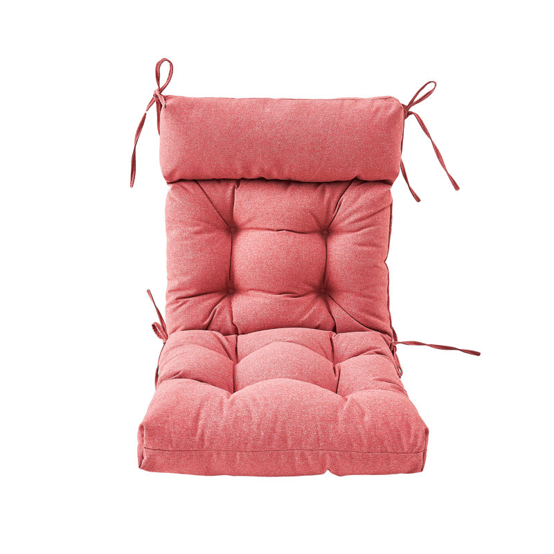 Cassella Outdoor 4'' Seat Cushion, Red/White
