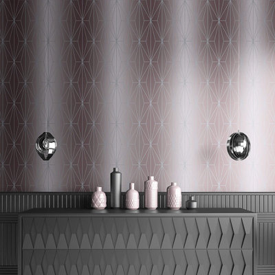 Starr 10.05m x 53cm Textured Metallic Finish Wallpaper Roll