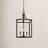 Carla 4 - Light Dimmable Lantern Square / Rectangle Chandelier-2106043810-2124171221-2126242600