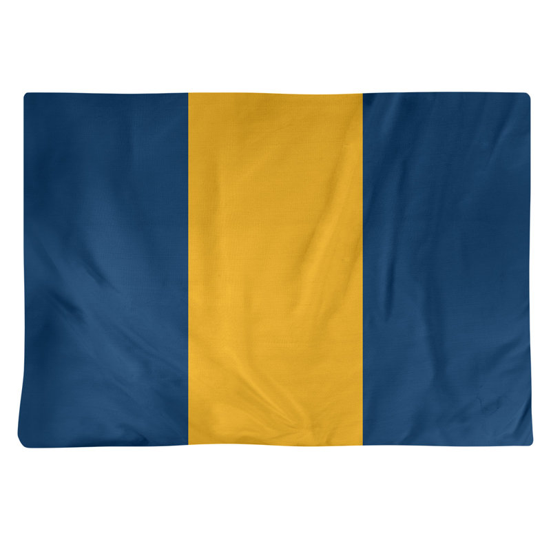Récapitulatif de 18 po California, Bleu / Jaune moyen, Sergé de coton