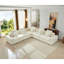 Canapé d'angle moderne en bouclette blanche Cloud Comfort de 315 cm (124 po) pour la maison-48127055