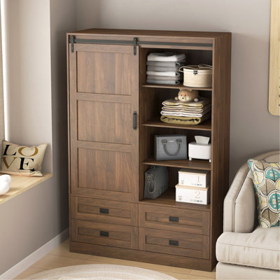 Armoire de rangement haute avec garde-robe de chambre à coucher