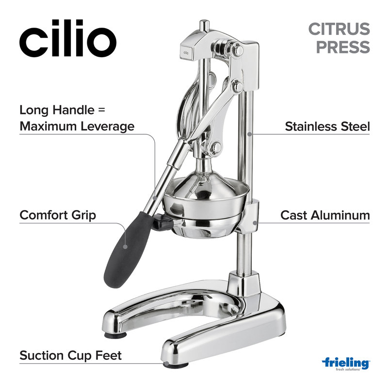 Frieling Manual Citrus Juicer, Silver Polished