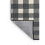 Tapis gris à carreaux lavable à la machine-125493444