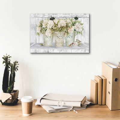 «French Peony Still Life II» par Cindy Jacobs, art mural sur toile