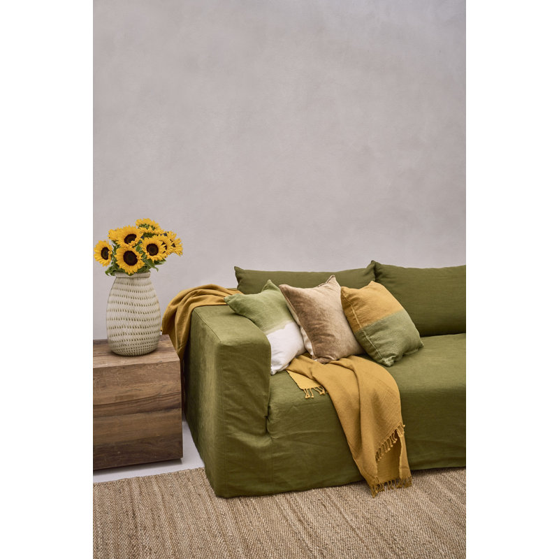 Vase en verre Alexes Camou, Olive