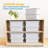 ECR4Kids Letter Size Plastic Tray Organizer with Lids, Large, Storage Bins, 10-Piece-99895651-99895657