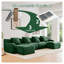 Canapé modulaire en U Emerald Green Teddy-1937557404