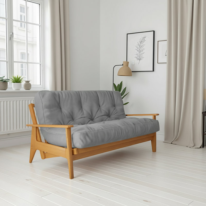 Matelas en mousse pour canapé-lit Futon de Lipson - , certifié CertiPUR-US, sans cadre, Simple, Gris, 8"