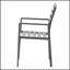 Ensemble de 2 chaises d'extérieur modernes en aluminium avec structure durable et résistante aux intempéries