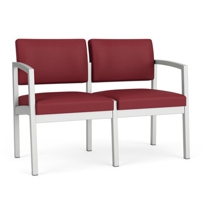 Lenox Steel Waiting Reception 2 Seat Tandem Seating Metal Frame No Center Arms