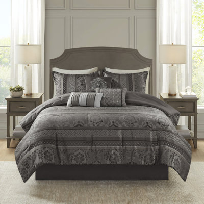 Édredon très grand gris - 7 pièces Delight Elegance