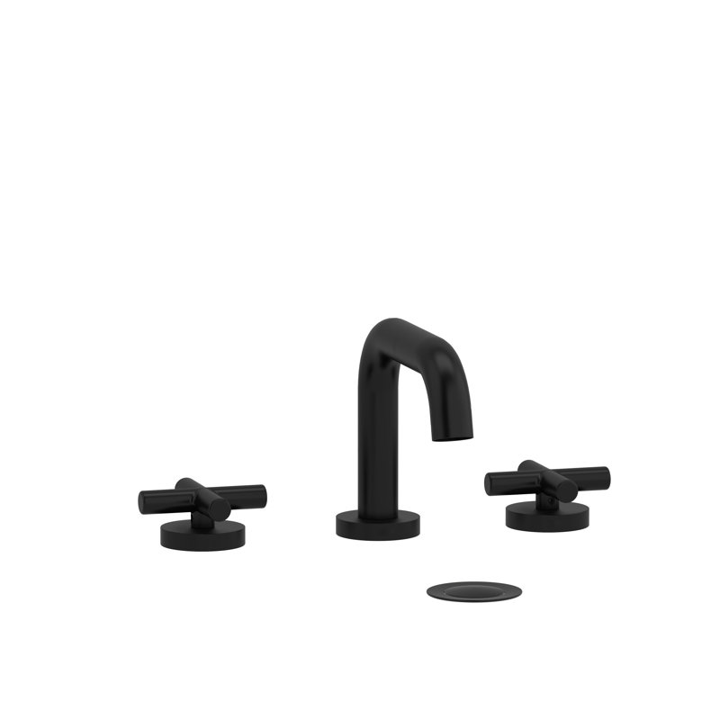 Riu™ Widespread Lavatory Faucet with U-Spout, Polished Nickel, Cross