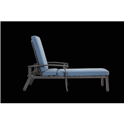 Chaise longue en fonte d'aluminium