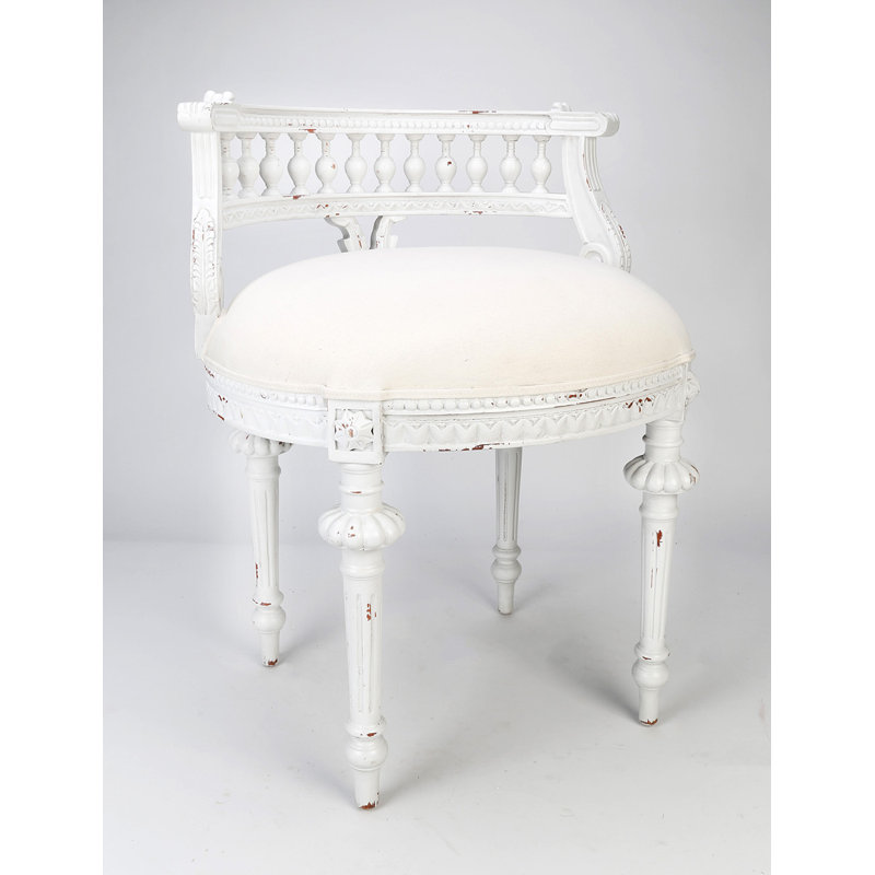 Hurst Linen Barrel Chair, White