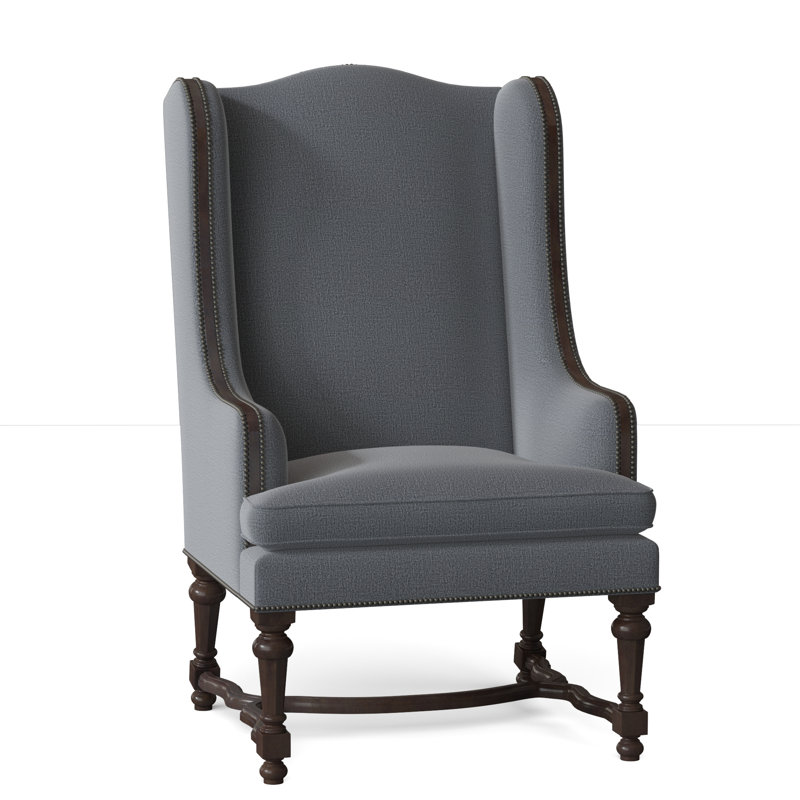 Fauteuil à oreilles 29 po de large Normandie, Petit nickel noir, Port d'Élise