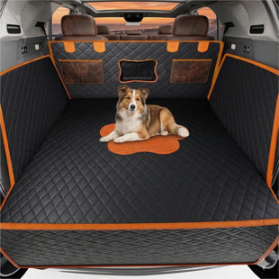 SUV Cargo Area Liner for Dogs, Waterproof Heavy-Duty Trunk Cover, Full Side Protection with Suction Cup Mounting System, Universal Fit for Toyota RAV4, CR-V & Tesla Models