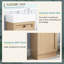 Meuble-lavabo 18,5 po avec lavabo réversible en résine et tablette réglable pour petits espaces