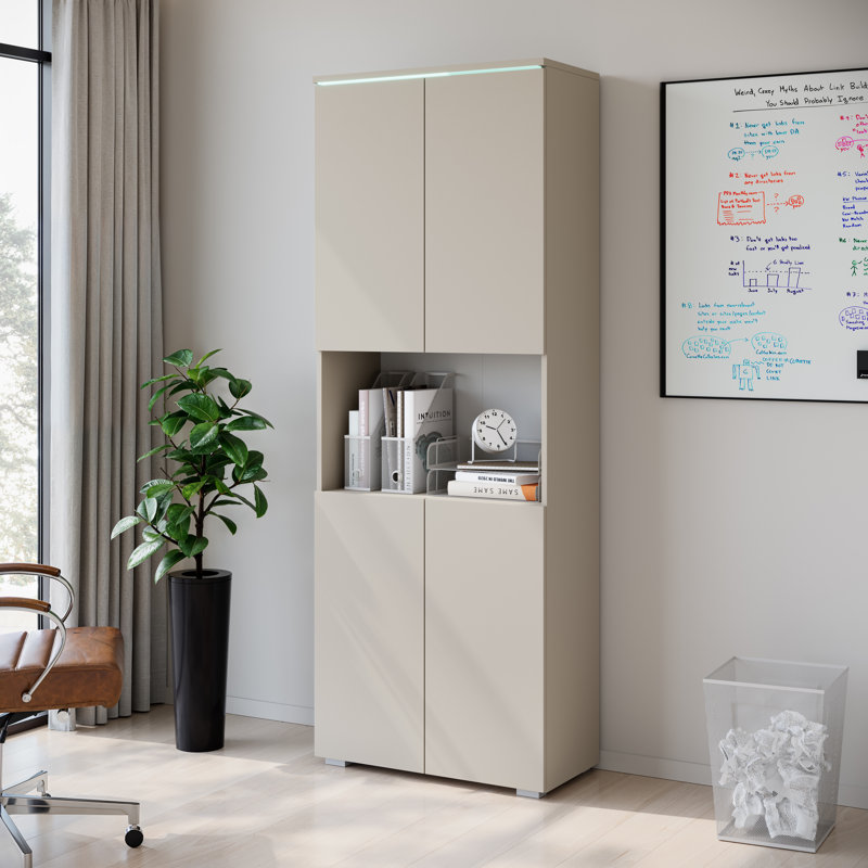 Tarcia Storage Cabinet, Beige