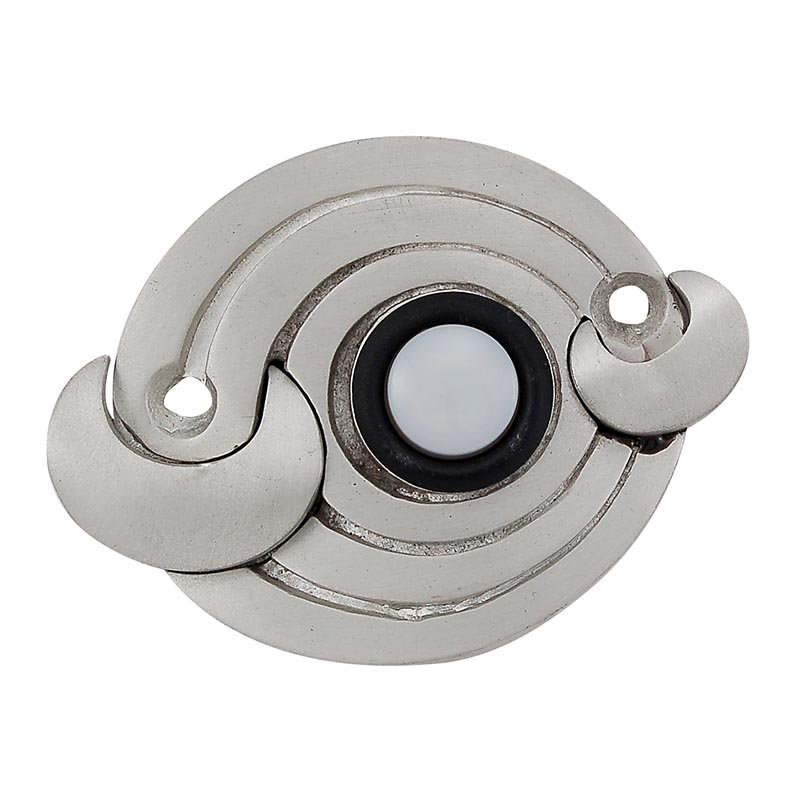 Ariosto Push Button Doorbell with Compatibility, Satin Nickel