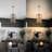 4 - Light Dimmable Lantern Geometric Chandelier