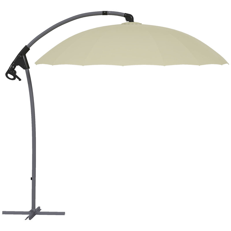 Bridon 276cm Cantilever Parasol, Beige